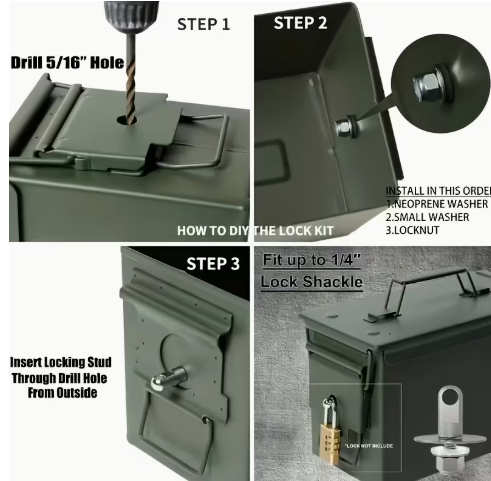 Verrou de boîte à munitions
