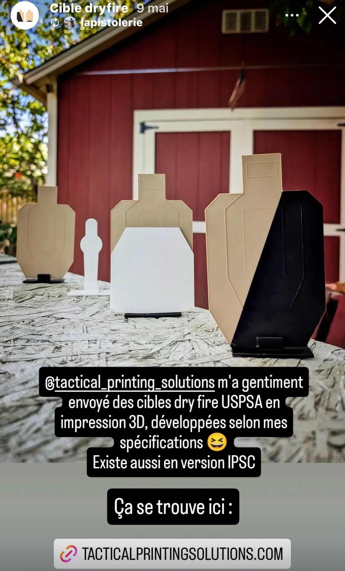 Cibles Dryfire USPSA – Édition développée avec La Pistolerie