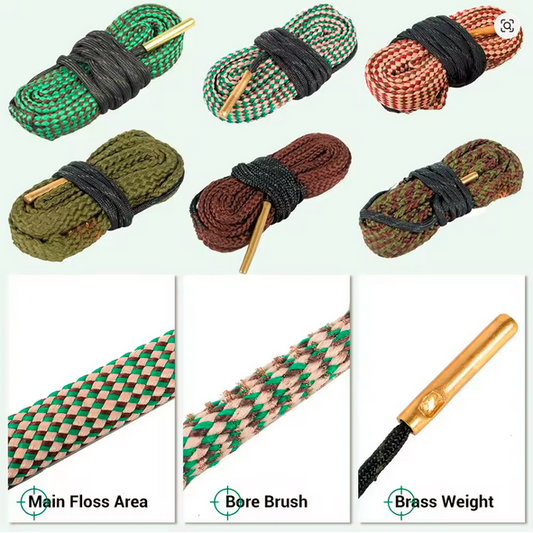 Cordons de Nettoyage Type Bore Snake – 12 GA / 5.56 / 9x19 – Entretien Express et Efficace
